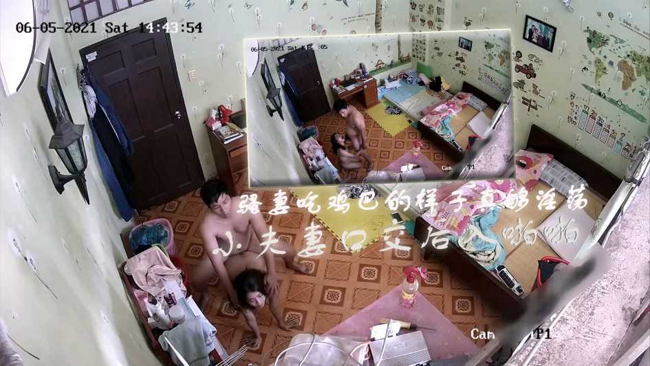 家庭摄像头-小夫妻口交后入啪啪，骚妻吃鸡巴的样子真够淫荡的}