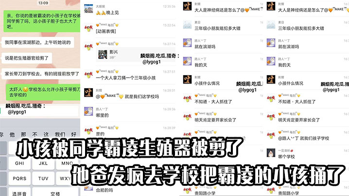 【吃瓜】合肥滨湖那边一个小孩被同学霸凌生殖器被剪了，他爸发疯去学校把霸凌的小孩捅了}