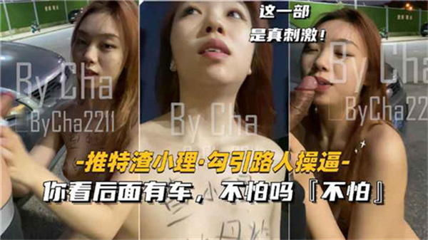 推特渣小理，勾引路人操逼，这一部是真刺激